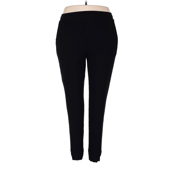 Ocio Classic SoftCore Jogger Black Mid Rise Organic Cotton Tencil Stretch Comfy - Picture 5 of 8